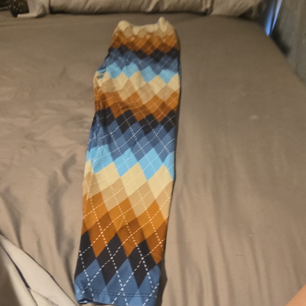 Argyle Patterned Pants